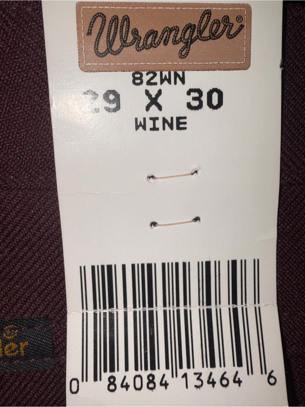 Wrangler Wine Colored Pants with Patch Detail - Picture 9 of 16